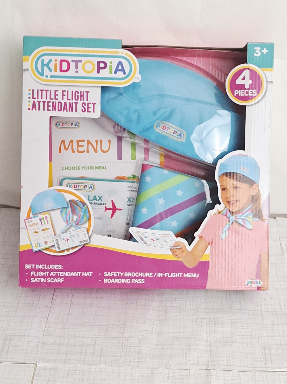 Kidtopia Aviation Little Flight Attendant Dress-Up Set - Light Blue